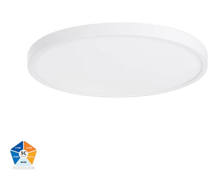 Auster 380mm White 36w LED Ceiling Oyster Light